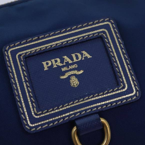 PRADA Pouch Nylon Blue Auth 78232 - Picture 8 of 16